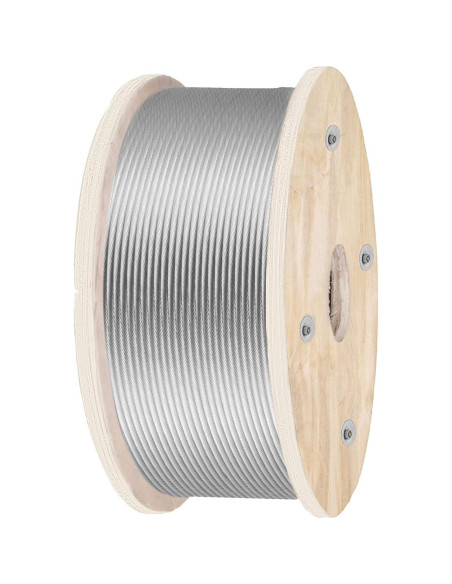 Cable de Acero Inoxidable VEVOR 3/16" T316 500ft 4200LBS