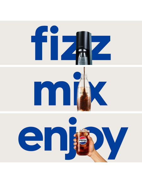 Máquina de Agua con Gas SodaStream Terra Negra + Sabores