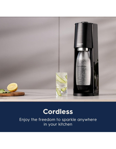 Máquina de Agua con Gas SodaStream Terra Negra + Sabores