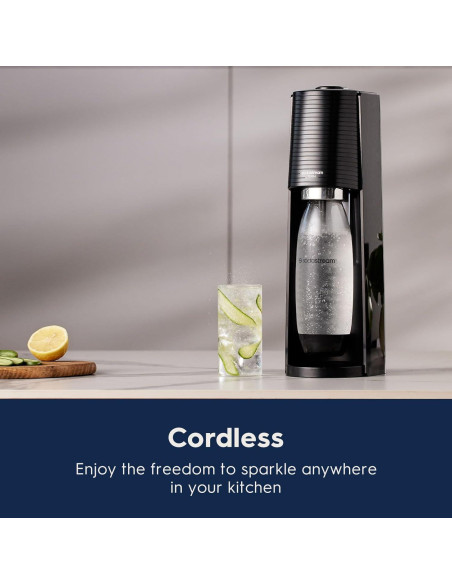 Máquina de Agua con Gas SodaStream Terra Negra + Sabores