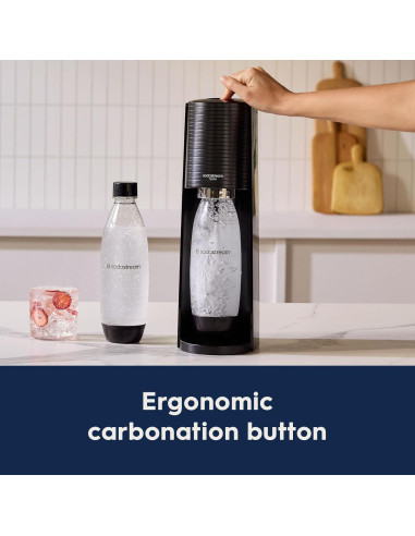 Máquina de Agua con Gas SodaStream Terra Negra + Sabores