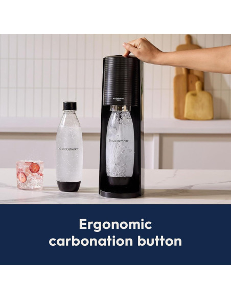 Máquina de Agua con Gas SodaStream Terra Negra + Sabores