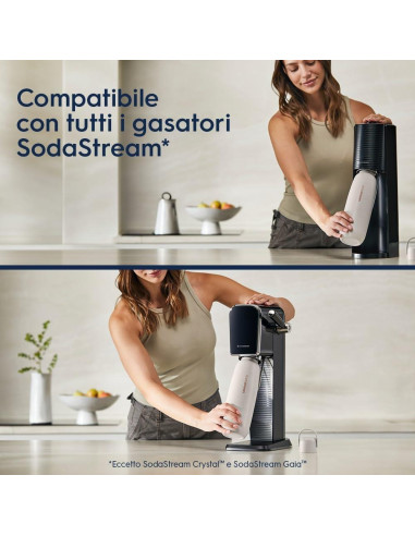 Botella de Metal SodaStream Fizz&go Cool 0.9L Aislada Doble Pared