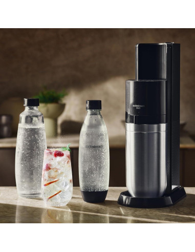 Paquete de 2 Botellas de 1L Sodastream Apta para Lavavajillas
