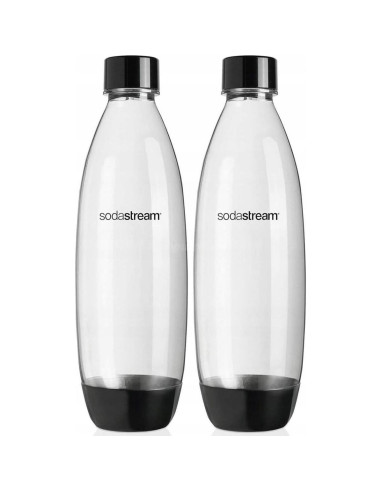 Paquete de 2 Botellas de 1L Sodastream Apta para Lavavajillas