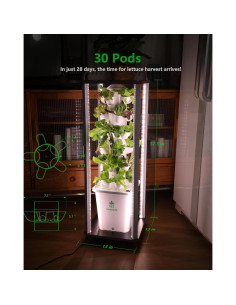 Sistema Hidropónico Vertical DPROOTS T6 para 30 Plantas 2