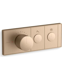 Control de Válvula Termostática Empotrada Kohler Anthem Bronce 2