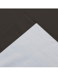 Cortinas Opacas Tendencias de Interior 3 Piezas Chocolate 2