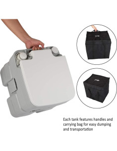 Inodoro Portátil VINGLI 20.1 Litros para Camping y Barco 2