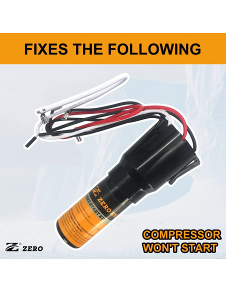 Kit de Arranque Duro Z HS41 para Compresores 1/4-1/3 HP 115V