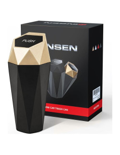 Basurero de Coche SINSEN Diamante Dorado 0.68kg a Prueba de Fugas