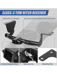 Enganche de Remolque Clase 3 Auto Dynasty 2" para Honda CR-V 07-11 2