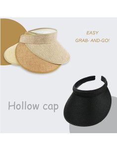 Visera Ajustable de Tela para Hombre y Mujer - Protección UV 2