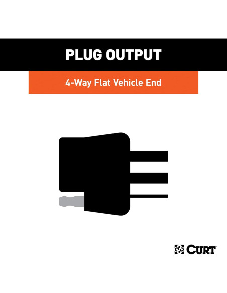 Enganche de Remolque CURT 99313 Clase 3 con Cableado 4 Pines