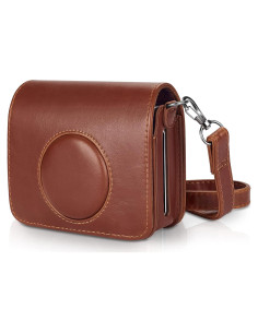 Funda Protectora Phetium para Cámara Fujifilm Instax Mini EVO - Cuero PU Marrón