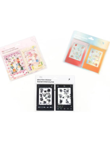 30 Stickers de Bordes para Fotos HIYQIN 2x3 Coloridos