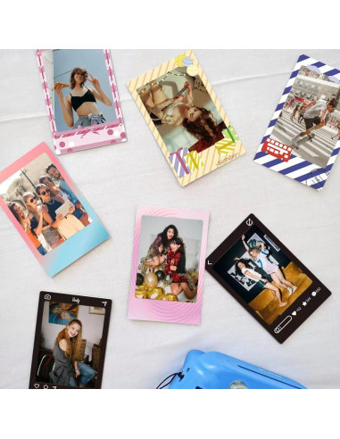 30 Stickers de Bordes para Fotos HIYQIN 2x3 Coloridos