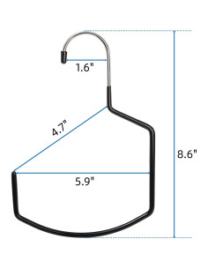 Paquete de 15 Perchas Antideslizantes Mezchi para Bufandas y Cinturones 2