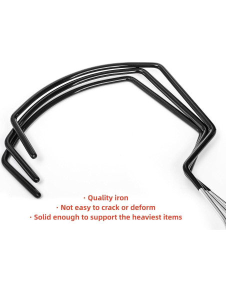 Paquete de 15 Perchas Antideslizantes Mezchi para Bufandas y Cinturones