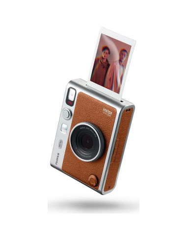 Cámara Instantánea Híbrida Fujifilm Instax Mini EVO Marrón + 40 Hojas Película