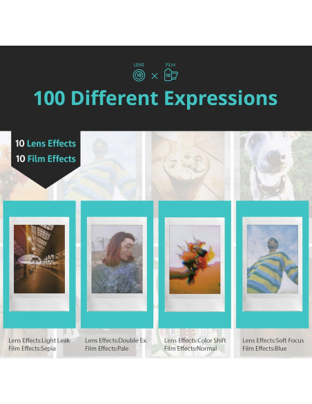 Cámara Instantánea Híbrida Fujifilm Instax Mini EVO Marrón + 40 Hojas Película