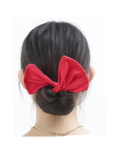 4 Piezas Creador de Moño de Cabello Rojo Ravlzors