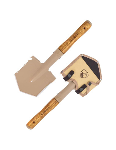 Pala de Camping Condor CTK2810-6 - Acero Carbono 1045 - Mango Nogal