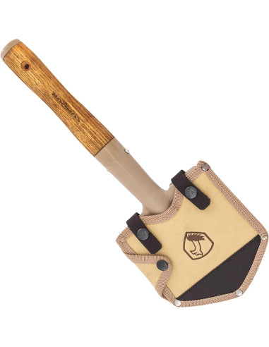 Pala de Camping Condor CTK2810-6 - Acero Carbono 1045 - Mango Nogal