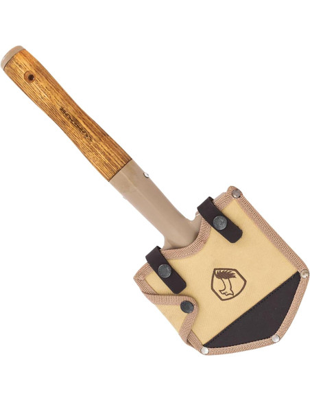 Pala de Camping Condor CTK2810-6 - Acero Carbono 1045 - Mango Nogal