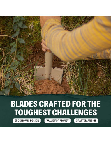 Pala de Camping Condor CTK2810-6 - Acero Carbono 1045 - Mango Nogal