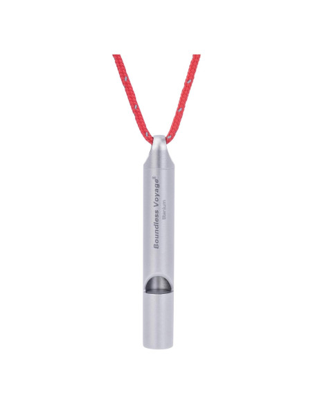 Silbato de Titanio Boundless Voyage Ti9014O 120dB para Emergencias