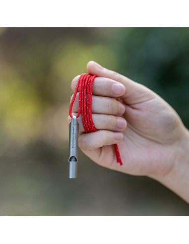 Silbato de Titanio Boundless Voyage Ti9014O 120dB para Emergencias