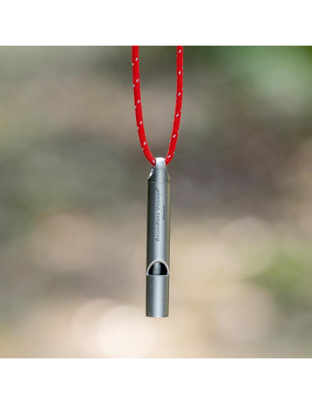 Silbato de Titanio Boundless Voyage Ti9014O 120dB para Emergencias