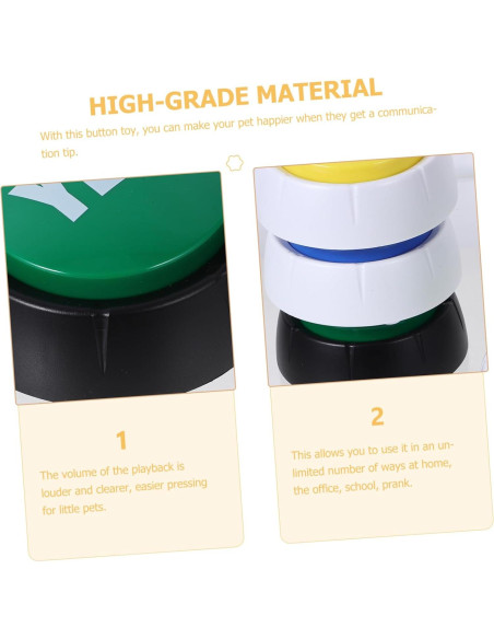 Botones Interactivos para Perros Milisten - 4 Pcs Entrenamiento