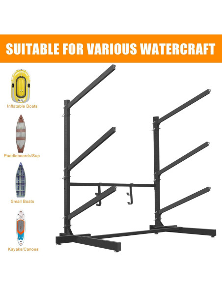 Soporte para Kayak GLIMOVA de 3 Capas Alta Resistencia