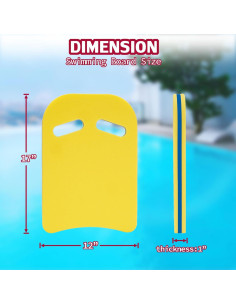 Tabla de natación YIGUO 2 piezas espuma EVA 43x30.5 cm 2