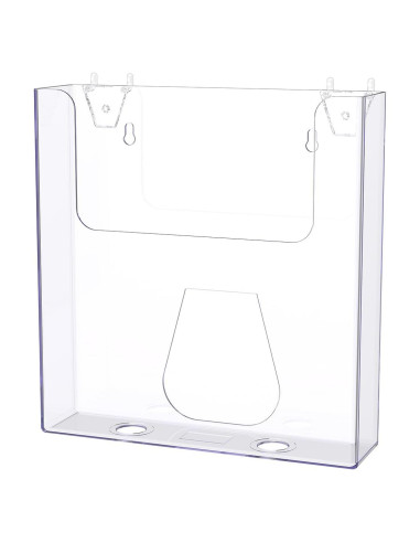 Soporte de Literatura Acrílico Transparente 22.9x25.4 cm Marketing Holders