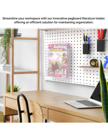 Soporte de Literatura Acrílico Transparente 22.9x25.4 cm Marketing Holders