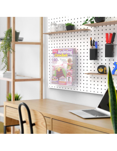 Soporte de Literatura Acrílico Transparente 22.9x25.4 cm Marketing Holders