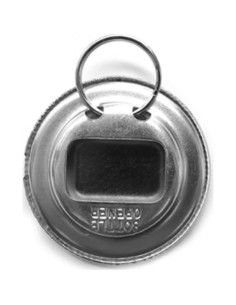 Abrebotellas de metal A&T Designs con llavero y alerta de seguridad 2
