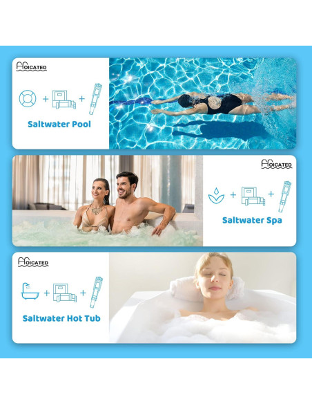 Probador Digital de Salinidad HOICATED 0-9999ppm para Piscinas