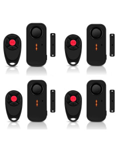 Alarma Inalámbrica de Puerta NineLeaf 108dB Control Remoto