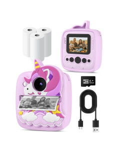 Cámara Instantánea YTETCN para Niños 48MP 1080P con Papel