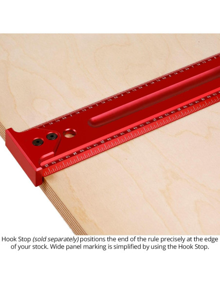 Regla de Carpintería Woodpeckers 125.73 cm Aluminio Precisión