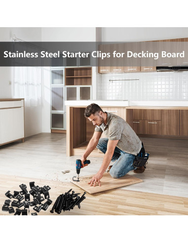 Clips de Inicio URABLAZ para Deck - 50 Clips + 52 Tornillos Torx