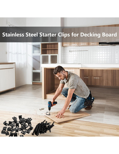 Clips de Inicio URABLAZ para Deck - 50 Clips + 52 Tornillos Torx