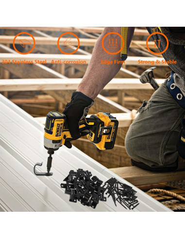 Clips de Inicio URABLAZ para Deck - 50 Clips + 52 Tornillos Torx