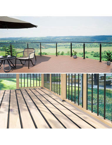 Muzata Clips de Inicio para Deck 48Pack Acero Inoxidable