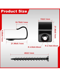 Clips de Inicio de Acero Inoxidable 304 Dunzy - 160 Piezas 2