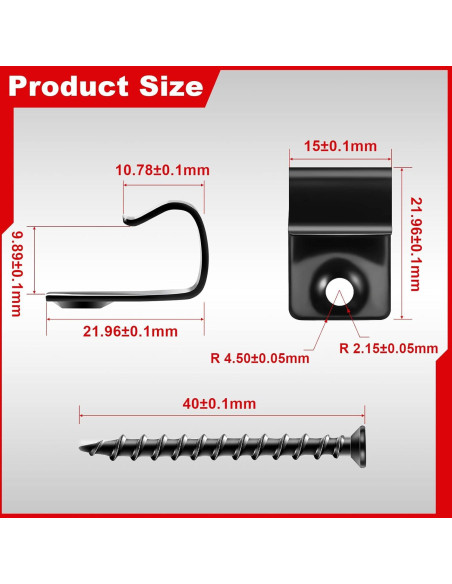 Clips de Inicio de Acero Inoxidable 304 Dunzy - 160 Piezas